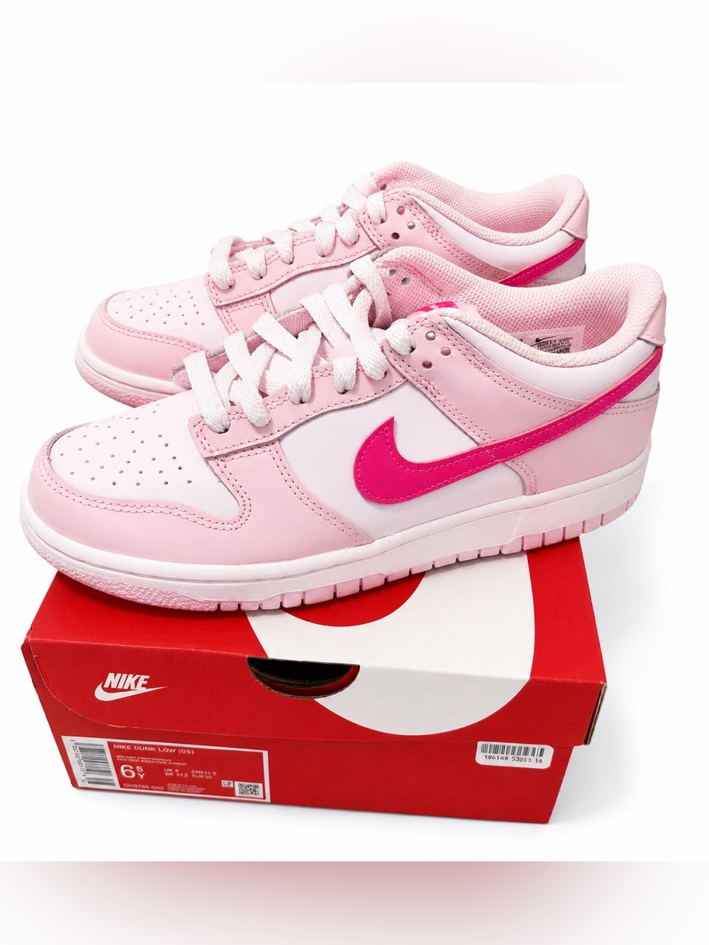 Nike Dunk Low GS Triple Pink Pink Foam DH9765-600 Women’s 8 6.5Y 2022 NIB